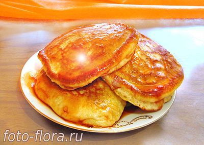пышные оладьи на кефире, как пух
