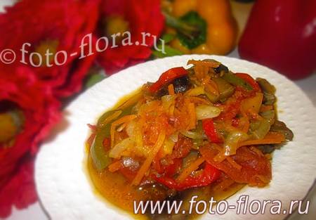 тушеные овощи с грибами вкусно дома в фото