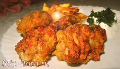 куриные крылыя KFC остренькие в панировке дома приготовленные вкусно