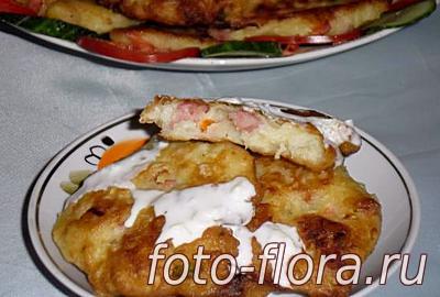 оладьи луковые