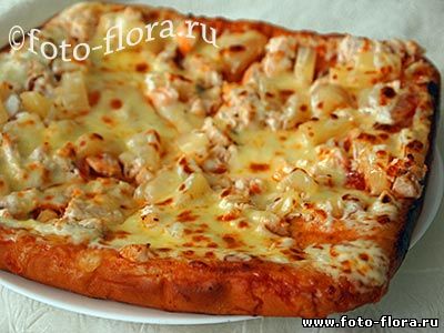 пицца с ананасом рецепт