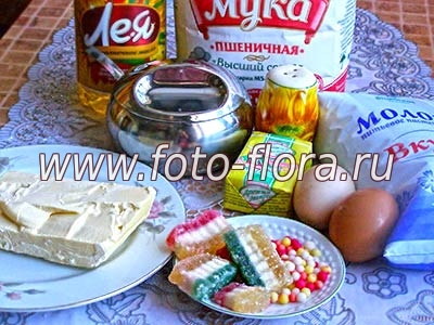 продукты - ингредиенты для пасхальной выпечки