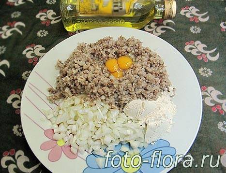 рецепт гречневых котлет - фото продуктов для приготовления