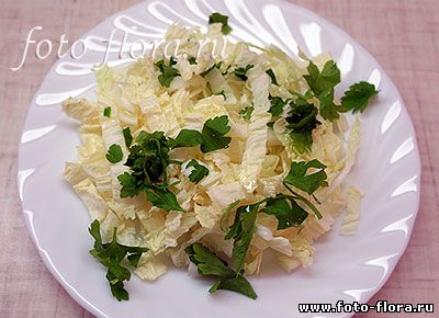 вкусный салат из капусты - фото