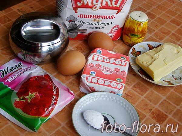 продукты для приготовления вкусного чизкейка из творога с желе дома