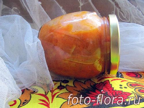 кабачковый салат на зиму с майонезом и томатом